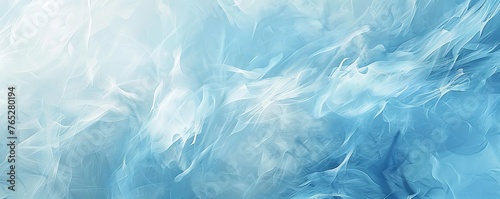 A blue and white background with a blue flame