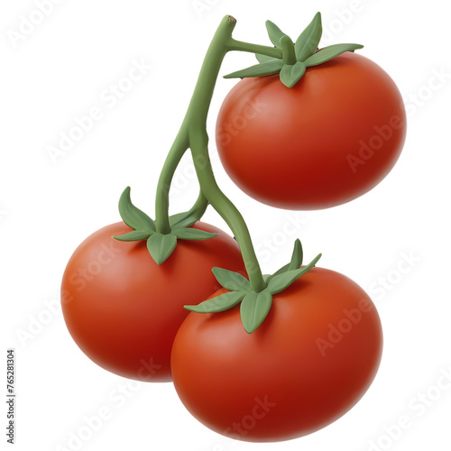 Tomato Isolated 3d render Illustration