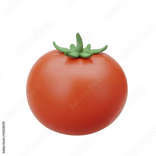 Tomato Isolated 3d render Illustration