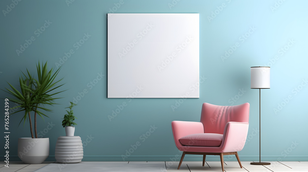 Fototapeta premium 3d Poster Mockup