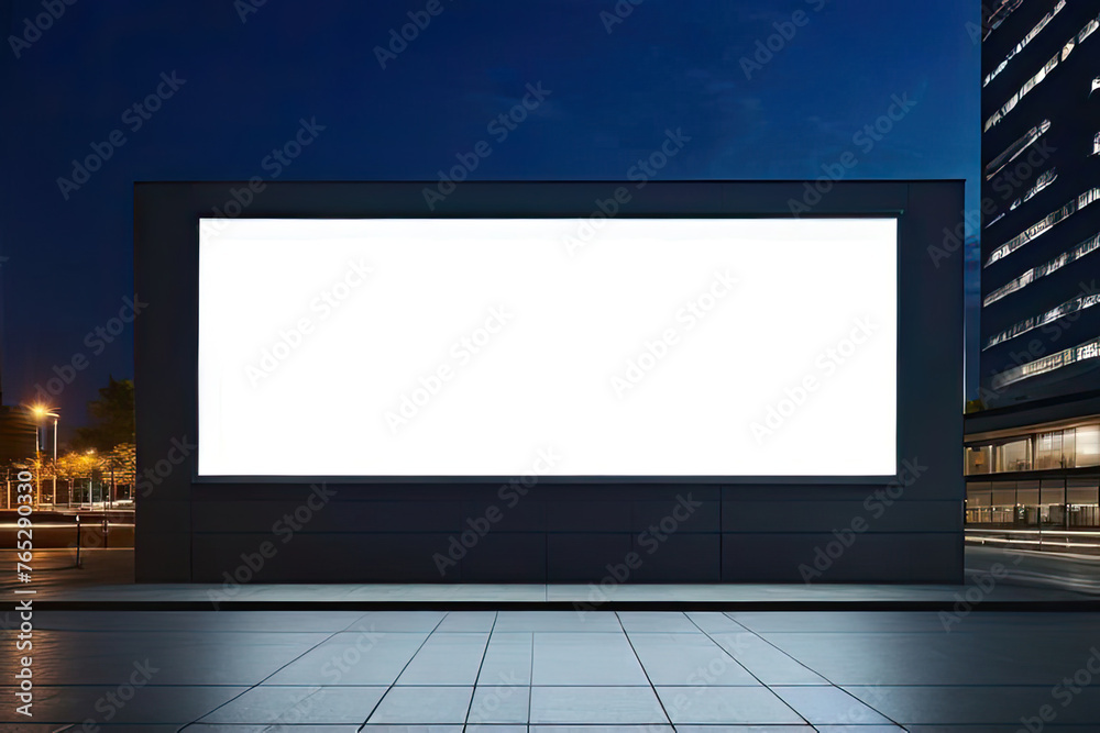 blank billboard on the wall blank billboard on the wall