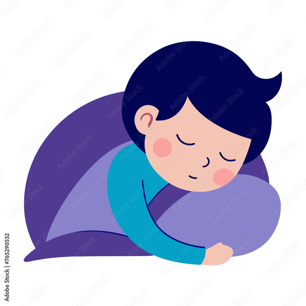 World Sleep Day Character is sleeping Vector World Sleep Day Character is sleeping Vector