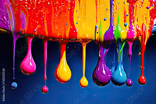 cmyk paint splashes