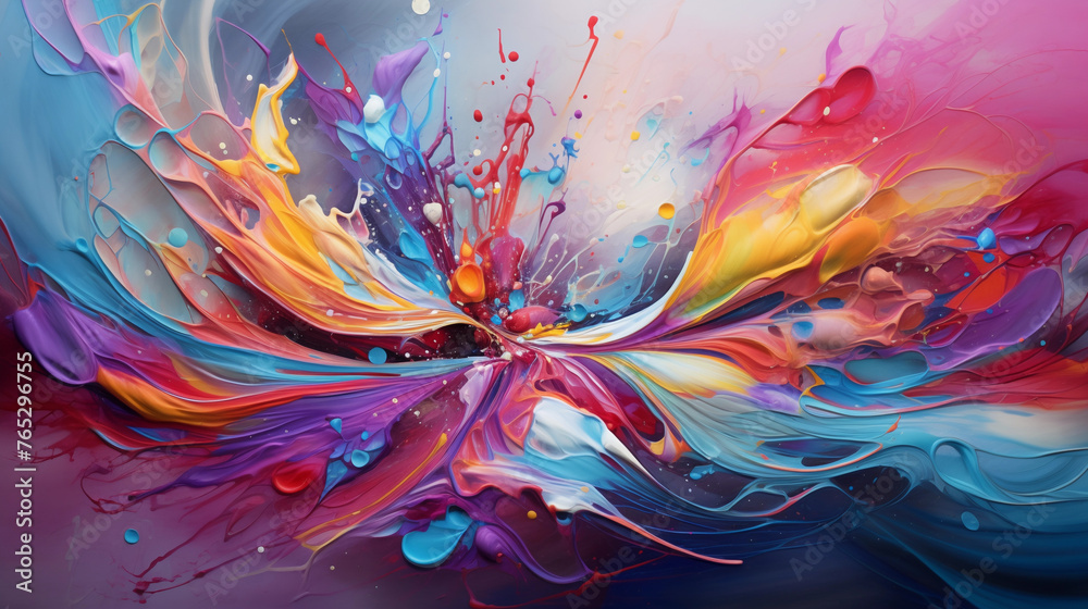 Abstract colorful oil paint Abstract colorful oil paint
