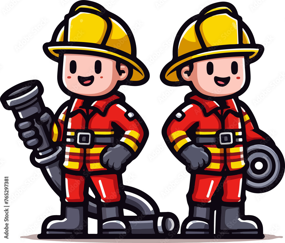 Firefighter illustration artificial intelligence generation. Firefighter illustration artificial intelligence generation.
