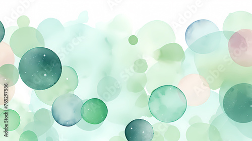 Cute colorful watercolor circles