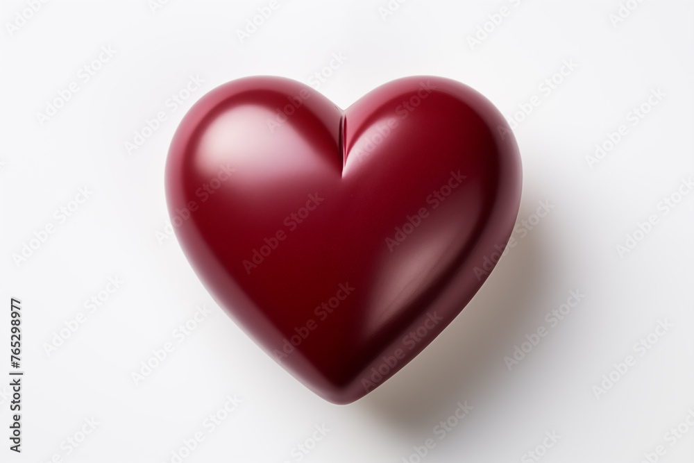 Obraz premium Heart isolated on white background.