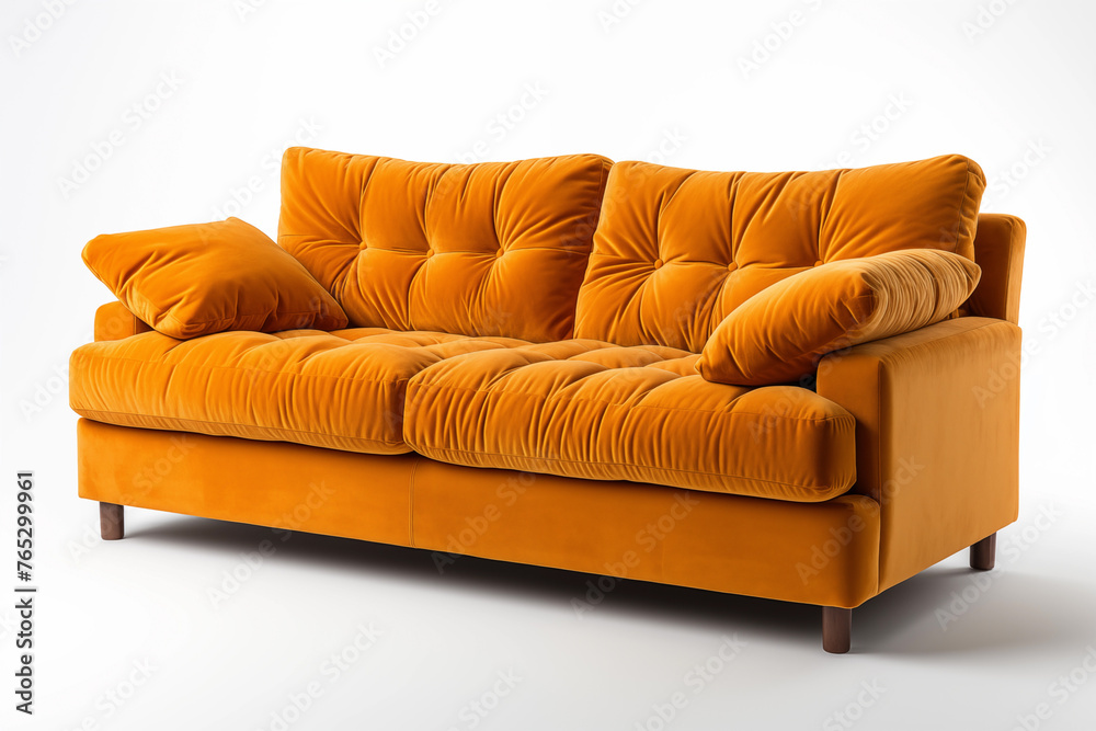 Fototapeta premium Sofa isolated on white background.
