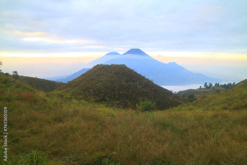 mountain landscape with sky