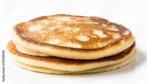 single tasty pancake isolated on white background