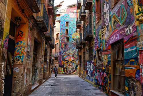 Channel bohemian vibes in the artistic streets of Barcelona. © Papisut