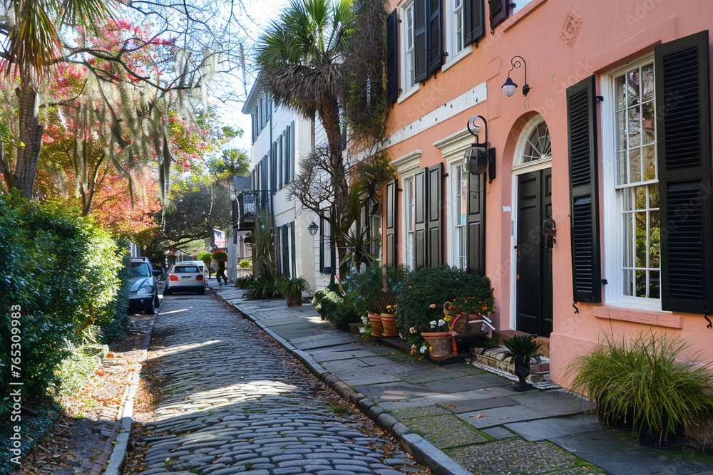 Naklejka premium Command attention in the historical charm of Charleston.