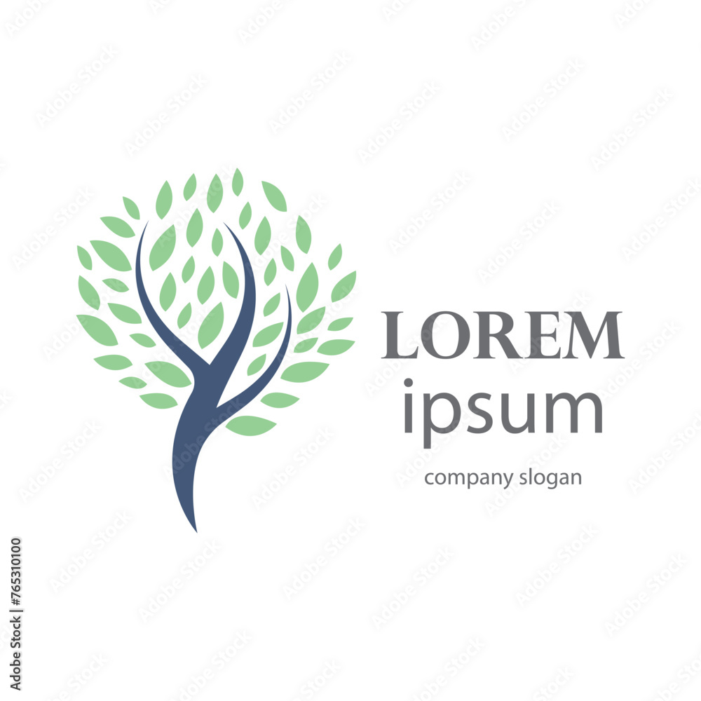 Obraz premium shade tree conservation logo design