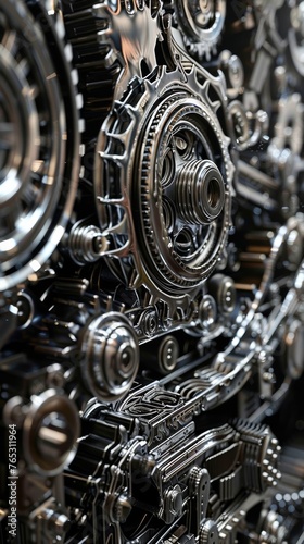 A motor powered by intricate gears turning in unison
