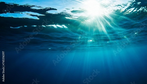 blue and surface underwater background © Josue
