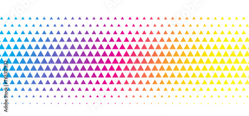 geometric style cmyk colors triangle pattern banner design