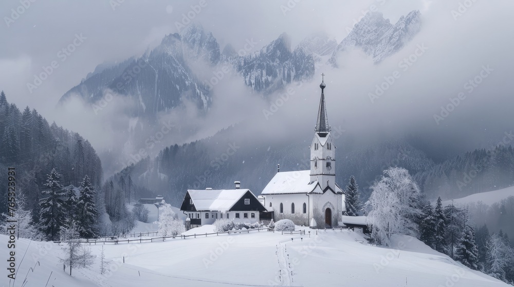 The town of San Candido has a magical atmosphere, especially when it snows.