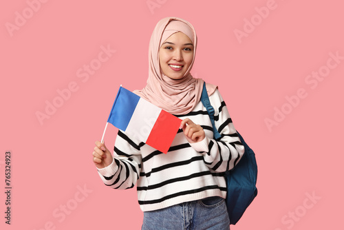 Female Muslim student with ...