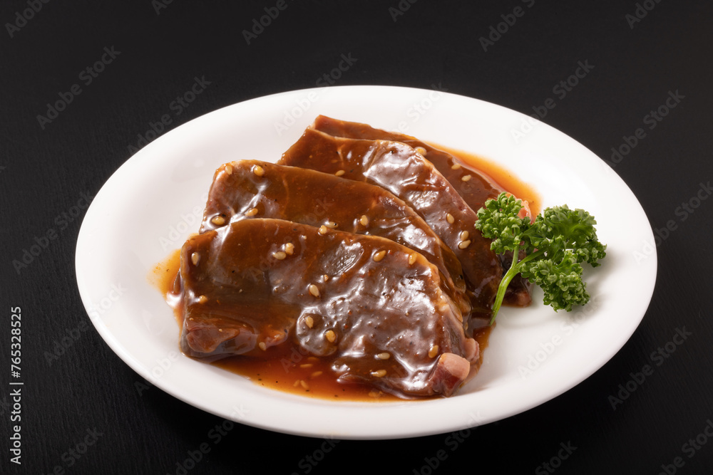 牛ハツ 焼肉用 味付け(ジャン) 牛ハツ 焼肉用 味付け(ジャン)