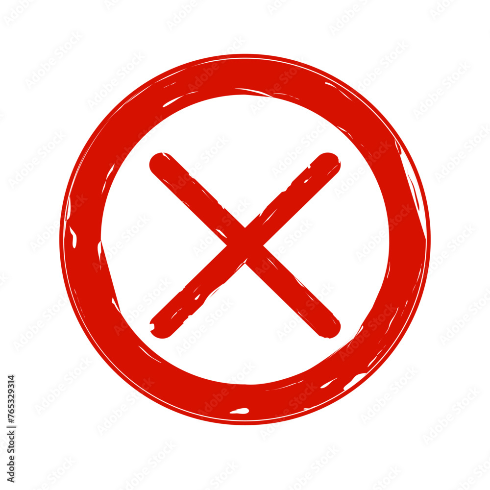 Fototapeta premium rubber stamp with cross sign