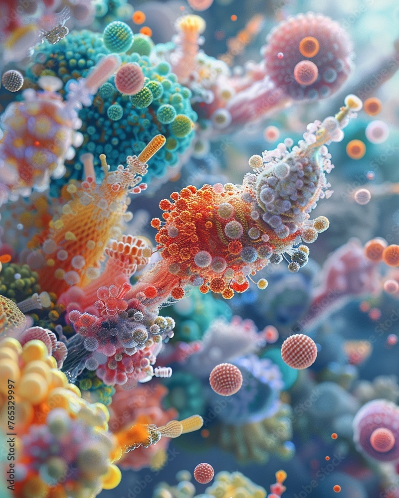Produce a striking image showcasing the intersection of nanotechnology and everyday life - a graphic representation of microscopic innovation shaping our world Produce a striking image showcasing the intersection of nanotechnology and everyday life - a graphic representation of microscopic innovation shaping our world