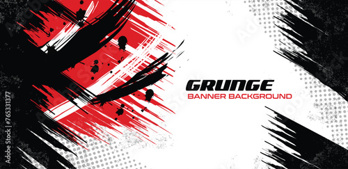 background banner design grunge sporty abstract brush fierce striking halftone professional