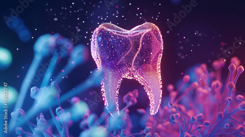 National Love Teeth Day, protect teeth and pay attention to oral health medical background image