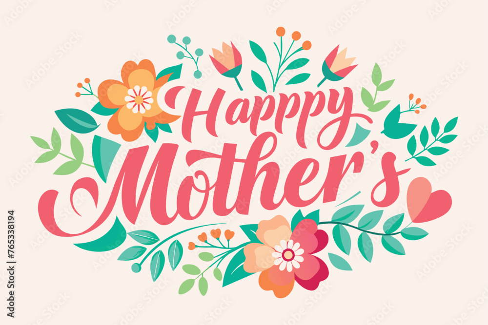 happy-mother-day-text-on-white-background-vect.eps