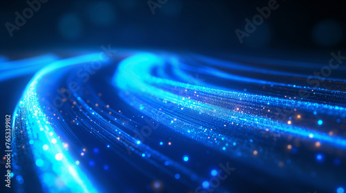 Blue light streak  fiber optic  speed line  futuristic background for 5g or 6g technology wireless data transmission  high-speed internet in abstract. internet network concept. vector design.