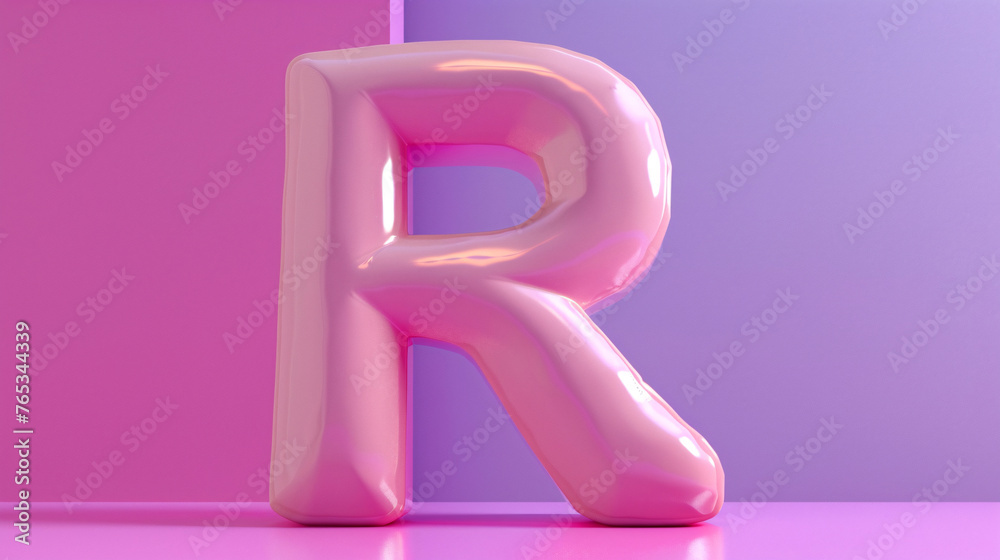 3D rendering letter R, 3d style decorated capital letter R 3D rendering letter R, 3d style decorated capital letter R