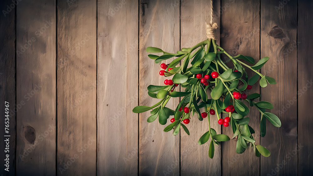 Fototapeta premium red peppers on wooden background