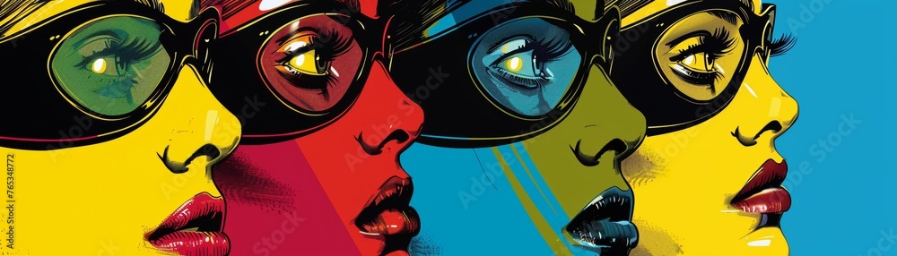 Classic novels reimagined in bold pop art designs, bringing new life to timeless stories, stock photographic style Classic novels reimagined in bold pop art designs, bringing new life to timeless stories, stock photographic style