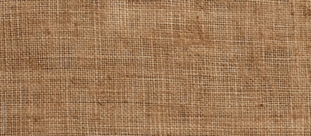 Request for an extreme close-up shot focusing on the detailed texture of a piece of brown burlap cloth Request for an extreme close-up shot focusing on the detailed texture of a piece of brown burlap cloth