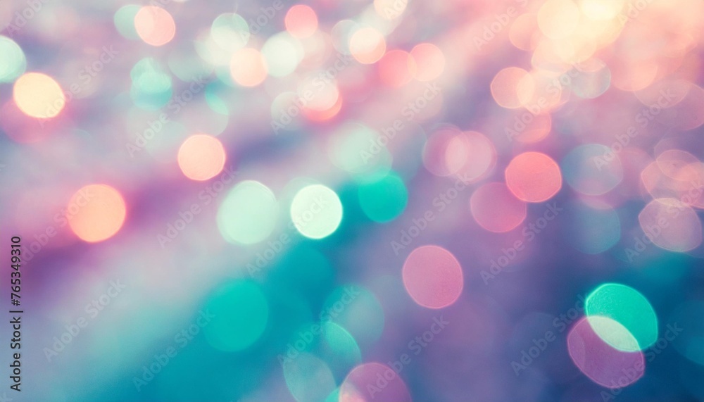 banner blurred pastel neon pink purple mint holographic bokeh background texture abstract festive glittering lo fi retro shiny design smooth iridescent colors