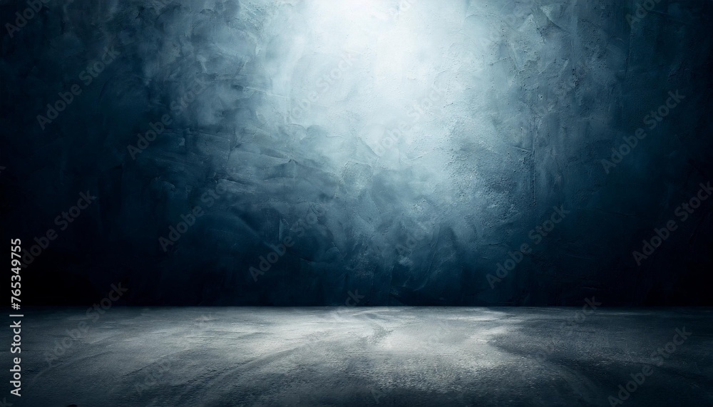 dark rough cement wall and studio room gradient background - obrazy, fototapety, plakaty 