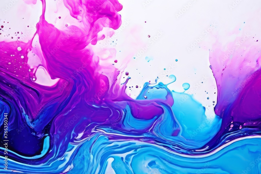 Masterpiece of Swirling Colors on Turbulent Flow