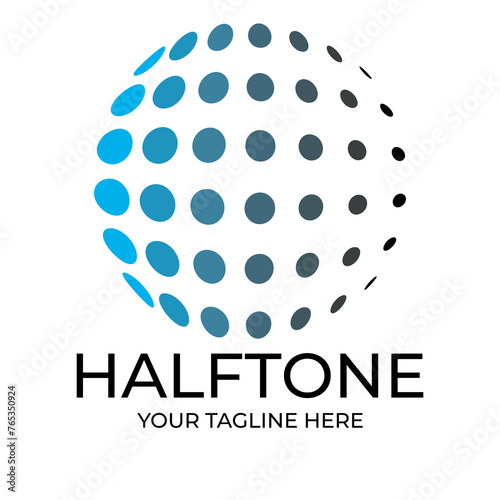 halftone circle dots.