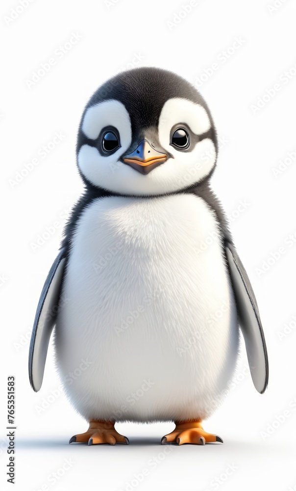 Fototapeta premium penguin isolated white background