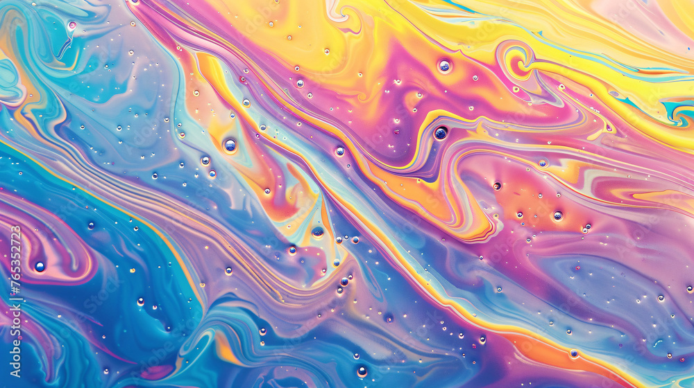 Naklejka premium Abstract blue fluid motion wave background, textured gradient fluid art wallpaper