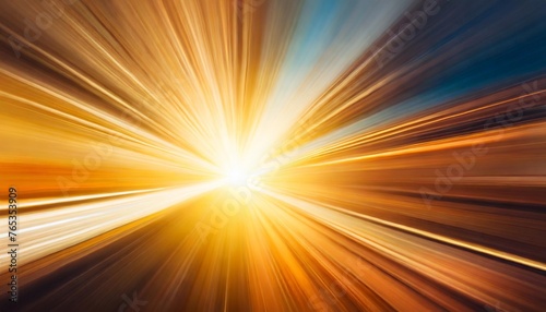 orange abstract blur background with lens flare