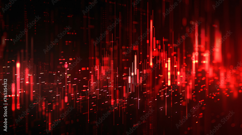 Rising stock securities market, up and down chart of financial investments with growth line, digital stock market trading concept illustration Rising stock securities market, up and down chart of financial investments with growth line, digital stock market trading concept illustration