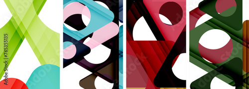 Abstract background set, showcasing a dynamic interplay of triangles. Fusion of modern design and geometric allure