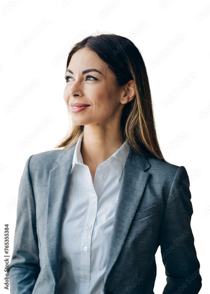 Confident Professional: Young Businesswoman Exuding Leadership and Vision Confident Professional: Young Businesswoman Exuding Leadership and Vision