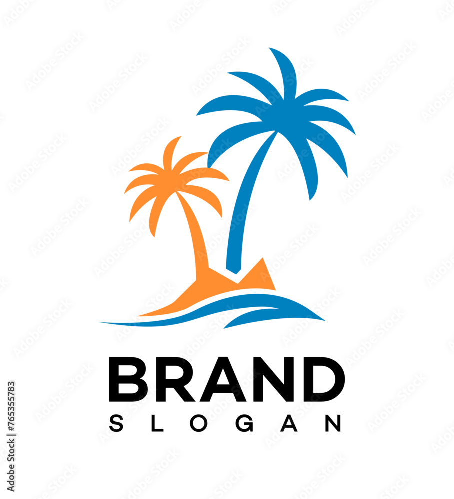 Holiday travel logo Icon Brand Identity Sign Symbol Template