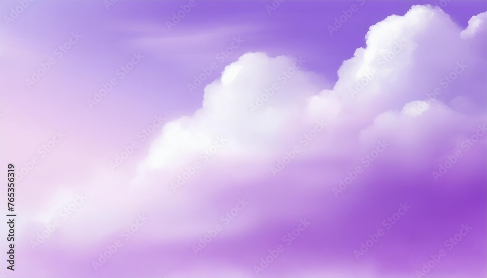 purple sky background with white cloud fantasy cloudy sky with pastel gradient color nature abstract image use for backgroung