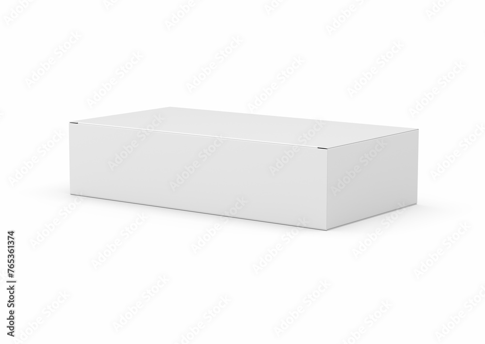 3d Empty White Rectangular Cardboard Box Mock Up Design Isolated On White Background 3D Illustration 3d Empty White Rectangular Cardboard Box Mock Up Design Isolated On White Background 3D Illustration