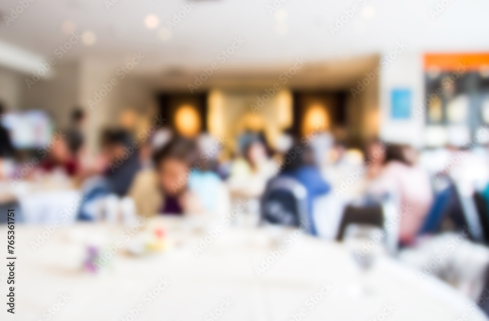 Fototapeta premium Blur image of restaurant for background