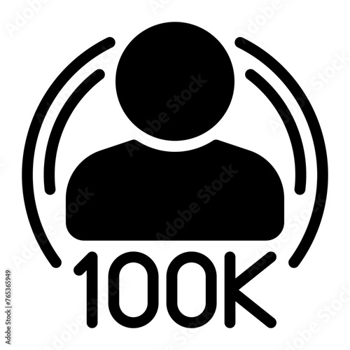 follower glyph icon