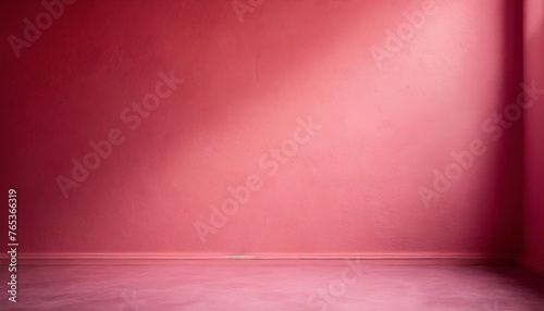 empty pink wall with beautiful chiaroscuro elegant minimalist background for product presentation