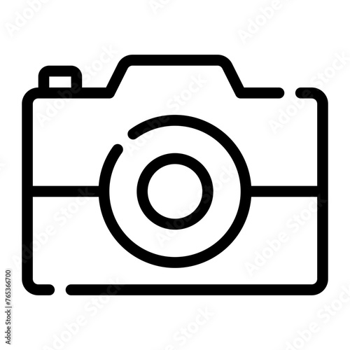 photo camera line icon